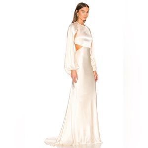 COPY - Shona Joy La Lune Balloon Sleeve open back maxi US SIZE 6
